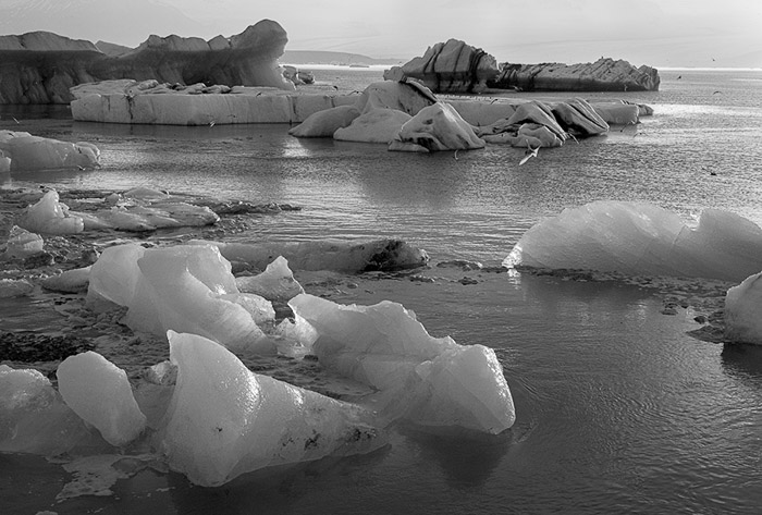 Jokulsarlon Glacier Lagoon BW 1996