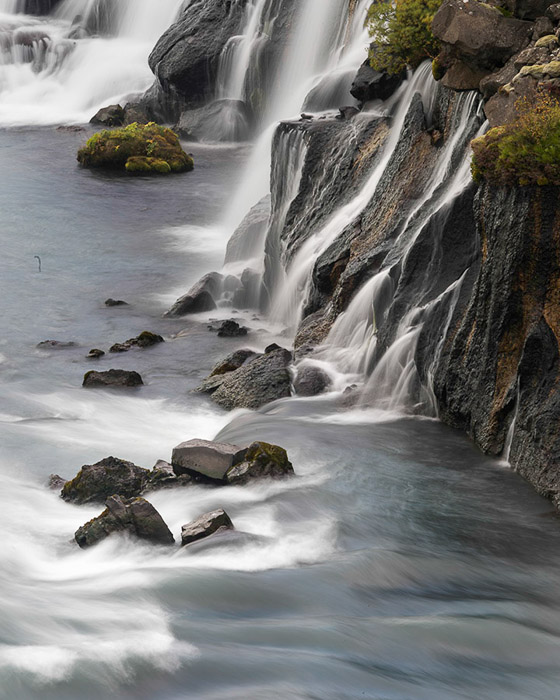 Barnafoss Waterfall Iceland Color 8199