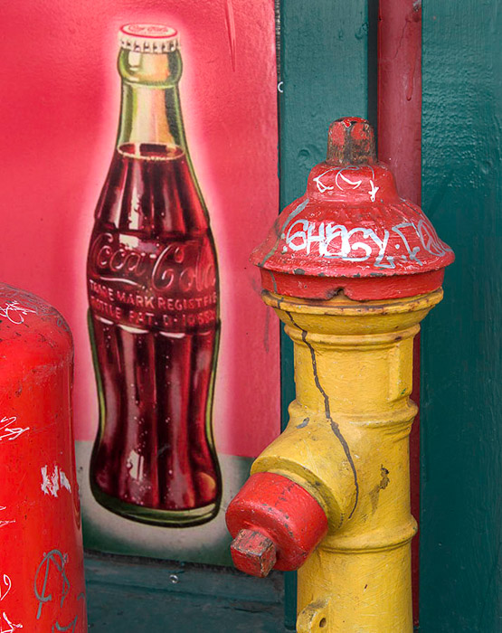 Coke & Fire Hydrant Reykjavik Iceland Color 1108