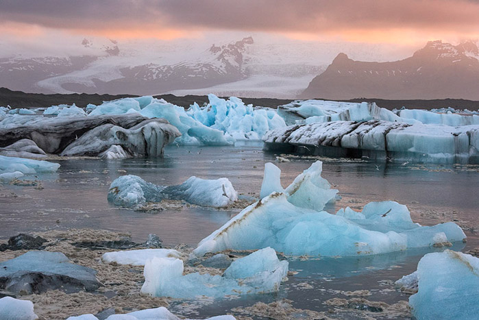 Jokulsarlon Glacier Lagoon Iceland Color 2042