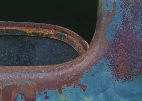 Rusted Ford Truck Window