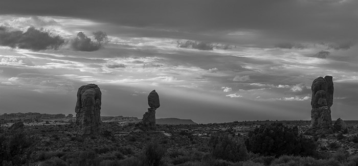 Arches Sunset BW 1272 copy