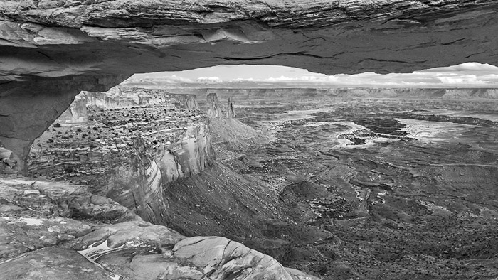 Mesa Arch BW 1890