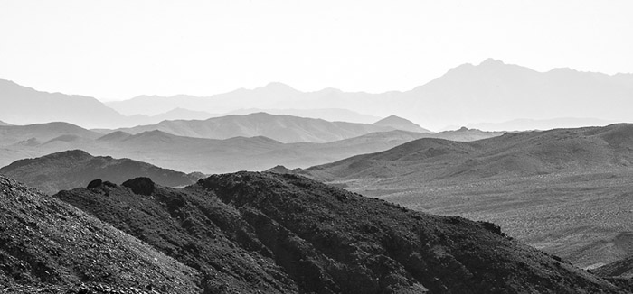 Dante's View Death Valley BW 2090