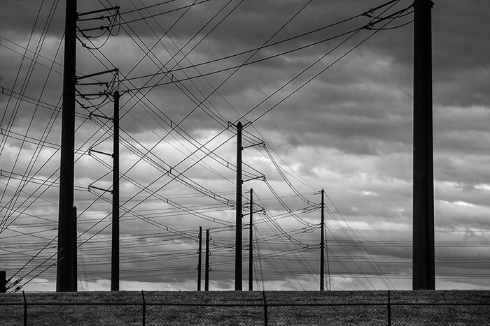 Power Lines IR BW 0720