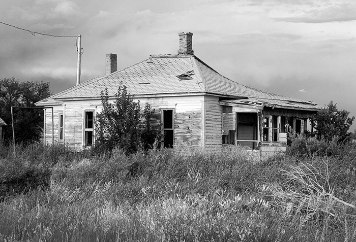 Abandoned House BW 4792