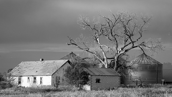 Abandoned House BW 4796