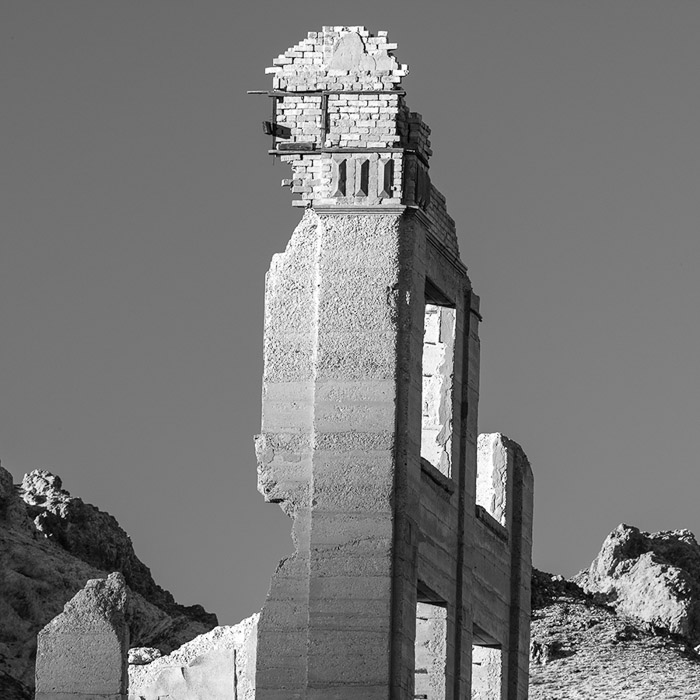 Rhyolite Building BW 2672