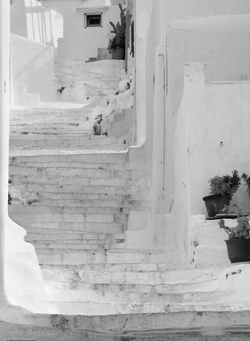 Stairs Mykonos BW 1553