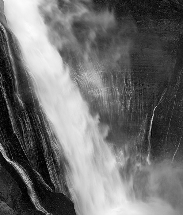 Haifoss Waterfall BW 1367