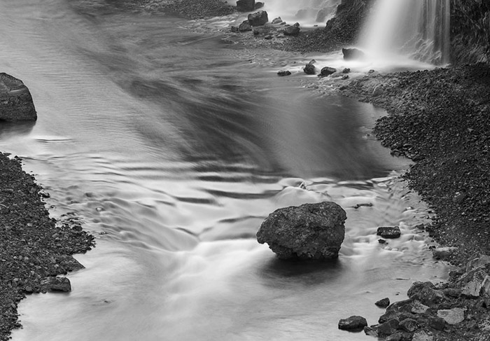 Sigoldufoss Waterfalls Iceland BW 1315