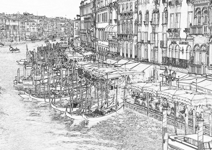 Grand Canal Pen & Ink 4261