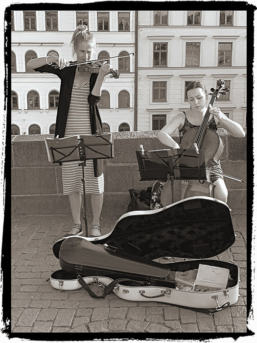 Prague Street Musicians BW 4973