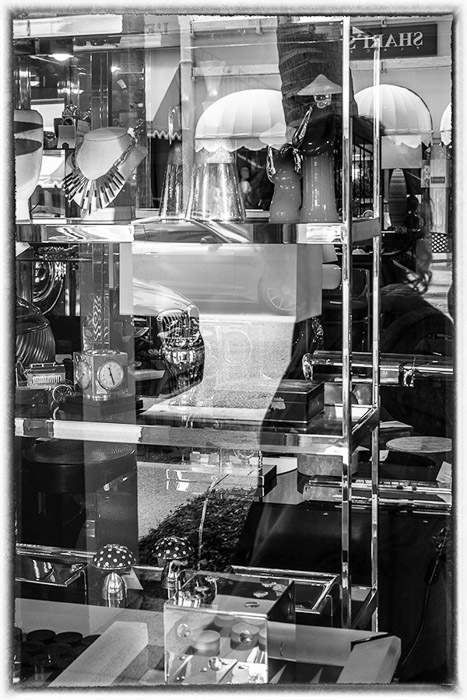 Worth Ave Reflections BW 0064