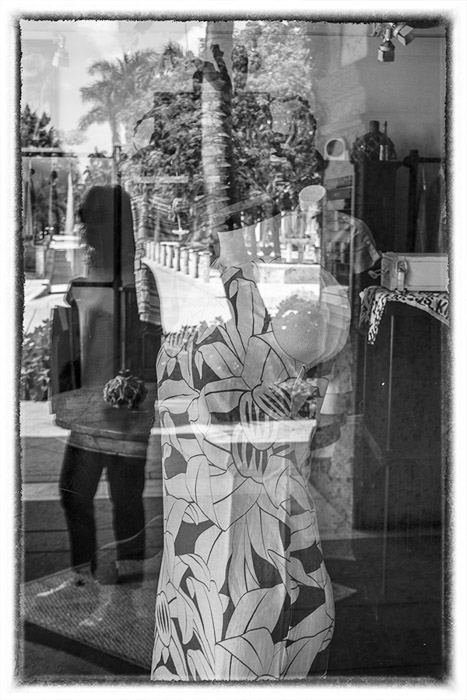 Worth Ave Reflections BW 0072