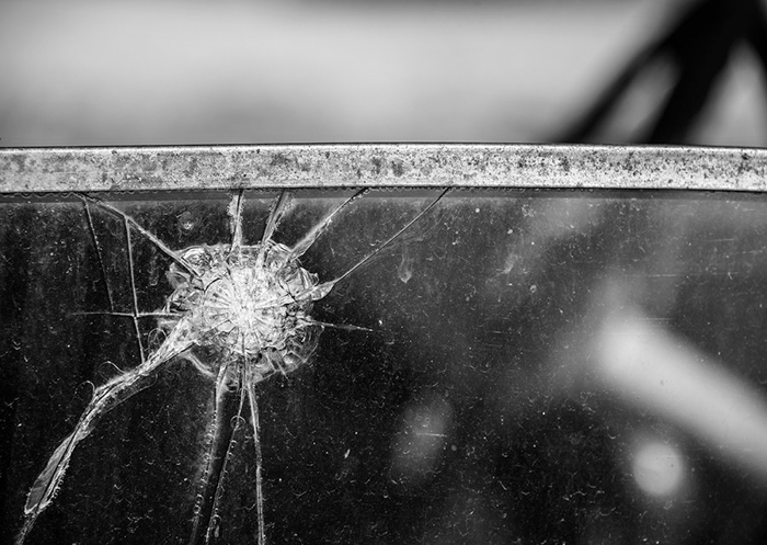 Belmont Broken Truck Window 1571