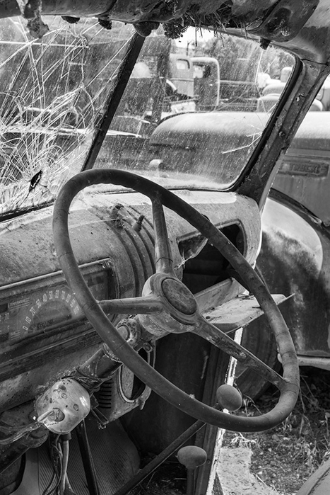 Sprague Truck Interior BW 9978