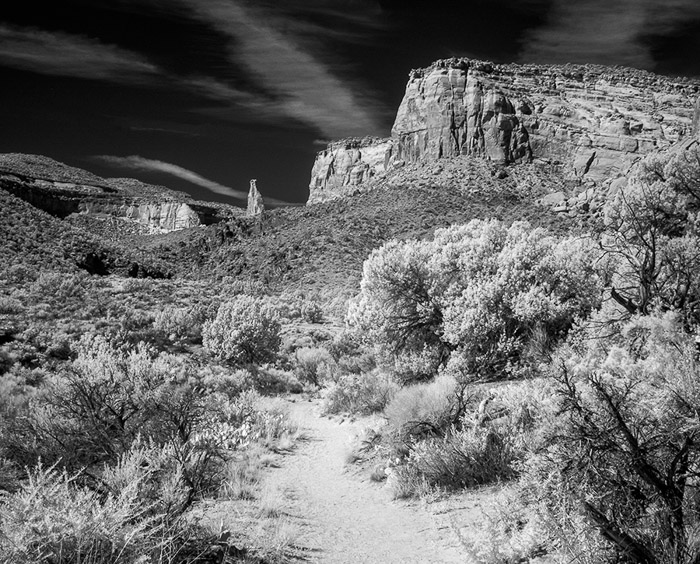 Lower Monument Canyon IR BW 0855