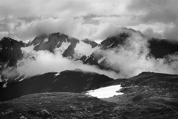 Sahalee Arm View & Clouds 1 BW