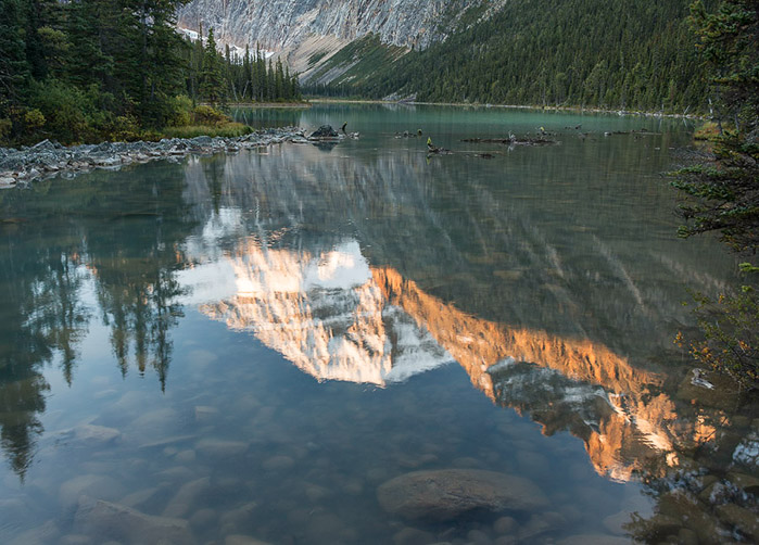 Mt Edith Cavell Reflections Color 2567
