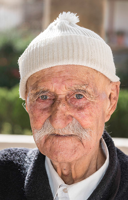 Elderly Druze Man Golan Heights Color 5285