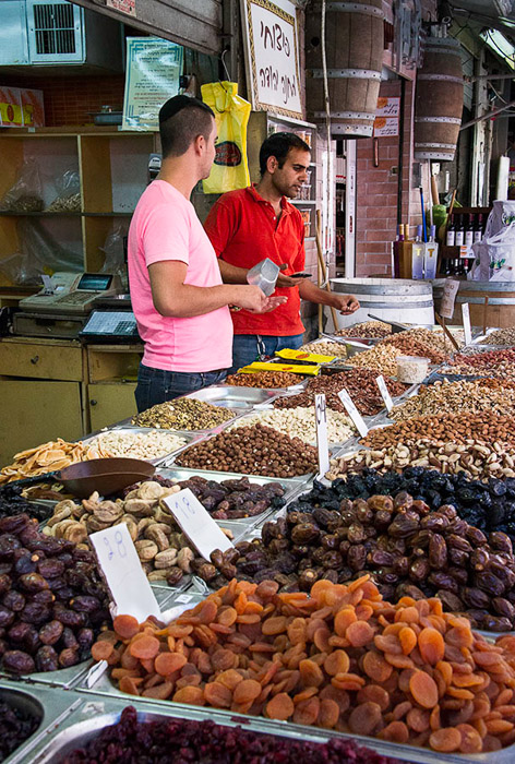 Fruit & Nut Vendors Machane Yehuda Market Color 1477
