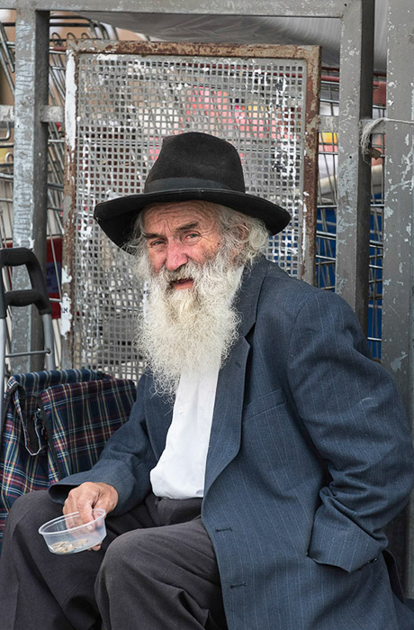Man Sitting In Machane Yehuda Market Color 5149