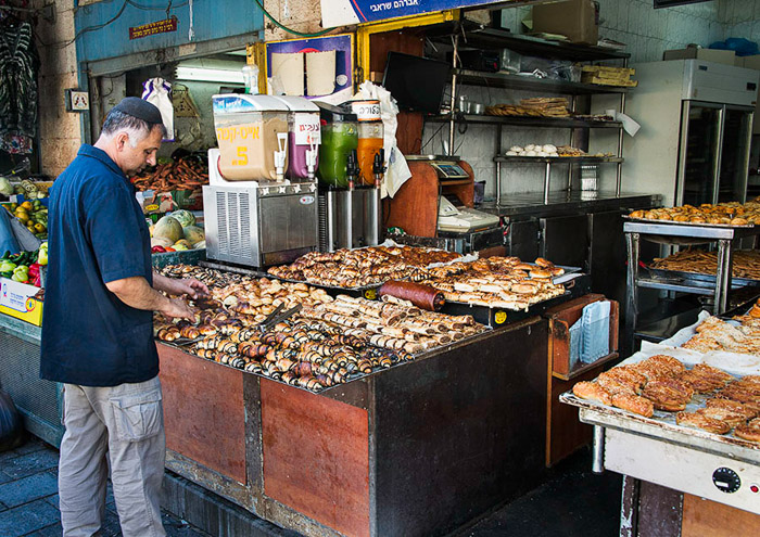 Pastry Vendor Machane Yehuda Market Color 1454