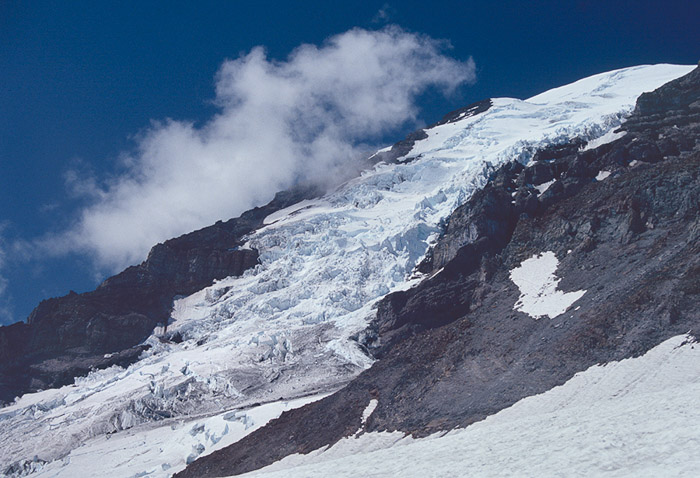 Mt Rainier Summit Glacier Color