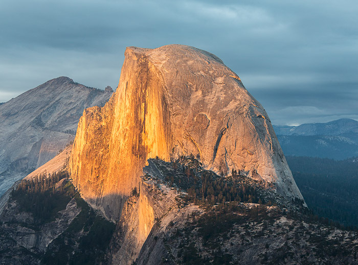 Half Dome Sunset Color 1125