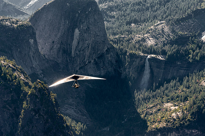 Yosemite Hang Glider Nevada Falls Color 0677